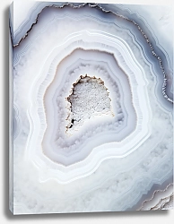 Постер Geode of white agate stone 26