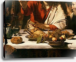 Постер Караваджо (Caravaggio) The Supper at Emmaus, 1601 5
