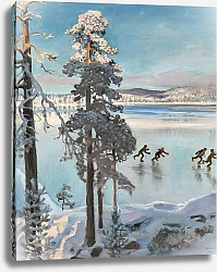 Постер Калела Гэллен Skaters on Lake Ruovesi