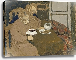 Постер Вюйар Эдуар Two Women Drinking Coffee, c.1893