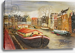 Постер Миятт Антония Red House Boat, Amsterdam, 1999
