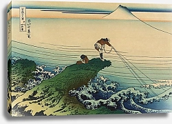 Постер Хокусай Кацушика Kōshū kajikazawa 2