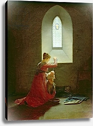 Постер Малле Жан-Батист Genevieve of Brabant Baptising her Son in Prison