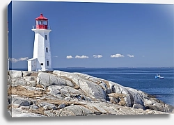 Постер Канада, маяк Peggy's Cove