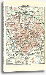 Постер Старинная карта Москвы
