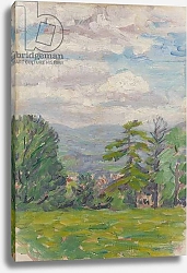 Постер Стадд Артур View through meadow and tree with valley beyond
