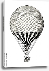 Постер Винтажный воздушный шар