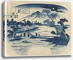Постер Кэйсай Эйсэн View of Shogetsu Pond, 1829
