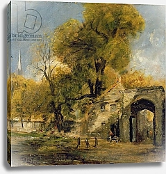 Постер Констебль Джон (John Constable) Harnham Gate, Salisbury, c.1820-21
