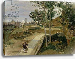 Постер Коро Жан (Jean-Baptiste Corot) Road from Volterra
