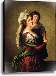 Постер Виджи-Лебран Элизабет Madame Rousseau and her Daughter, 1789