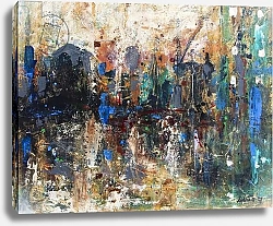 Постер Спейтан Любна (совр) Abscape 3, abstract, landscape, city,, painting