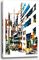Постер Современный город