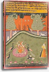 Постер Школа: Индийская 18в Gaurmalar Ragini of Megh, c.1720