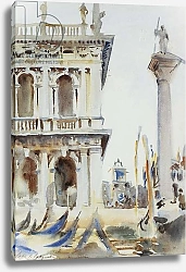 Постер Серджент Джон The Corner of the Libreria, with the Column of St. Theodore, Venice, 1904