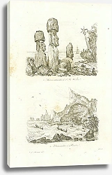 Постер Statues colossales de l'Ile Waihou, Debarcadere a Pitcairn