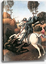 Постер Рафаэль (Raphael Santi) Битва св. Георгия с драконом