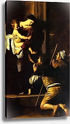 Постер Караваджо (Caravaggio) Алтарь Капеллы Кавалетти в Санта Агостино в Риме, Мадонна пилигримов