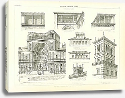 Постер Архитектура Италии: Флоренция, Рим 1