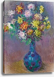 Постер Моне Клод (Claude Monet) Vase of Chrysanthemums, 1882