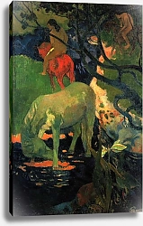 Постер Гоген Поль (Paul Gauguin) Белая лошадь 2
