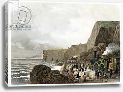 Постер Школа: Английская 19в. South Devon Railway: Landslip near the Parson and Clerk Rock, Dec. 29th 1852