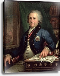 Постер Боровиковский Владимир Portrait of the Russian poet Gavril Derzhavin, 1795