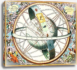 Постер Селлариус Адре (карты) The Situation of the Earth in Heavens, 'The Celestial Atlas, or the Harmony of the Universe'1660-1