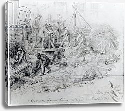Постер Шарф Джордж (грав) Enlarging the sewers at Moorfields, London, 1841