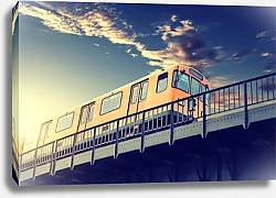Постер Поезд на мосту
