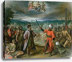 Постер Аахен Йоханн Allegory of the Turkish Wars: The Declaration of War at Constantinople, 1603-4