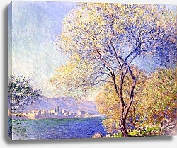 Постер Моне Клод (Claude Monet) Антиб, вид из садов Салис