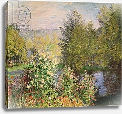 Постер Моне Клод (Claude Monet) A Corner of the Garden at Montgeron, 1876-7
