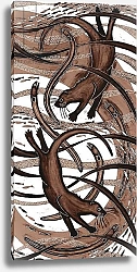 Постер Морли Нэт (совр) Otter with Eel, 2013