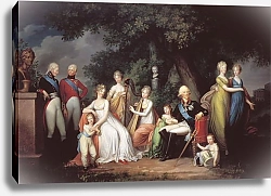 Постер Кюгельген фон Герхард Павел I, Мария Федоровна и их дети