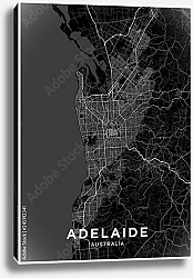 Постер Темная карта Аделаиды