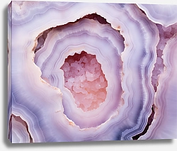 Постер Geode of pink agate stone 10