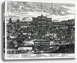 Постер Школа: Голландская 17в Procession from Macau, an illustration from 'Atlas Chinensis' by Arnoldus Montanus, 1671