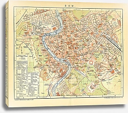 Постер Карта Рима