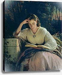 Постер Крамской Иван Reading, 1863 2