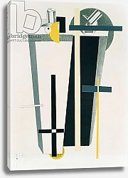 Постер Лисицкий Эл Abstract composition in grey, yellow and black