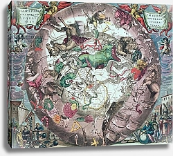 Постер Селлариус Адре (карты) Constellations of Southern Hemisphere, 'The Celestial Atlas, or the Harmony of the Universe' 1708