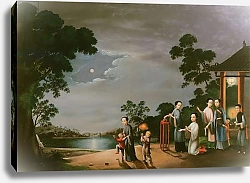 Постер Школа: Китайская 19в. Mid-Autumn Moon Festival, c.1800