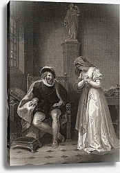 Постер Смирке Робер Angelo and Isabella, engraved by W.C. Wilson, from 'Measure for Measure' by William Shakespeare 1797