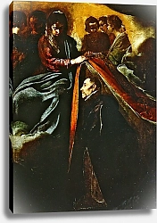 Постер Веласкес Диего (DiegoVelazquez) The Virgin appearing to St Ildephonsus and giving him a robe