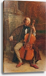 Постер Мейсоньер Эрнест Alexandre Batta, the Cellist, 1855