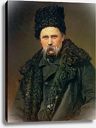 Постер Крамской Иван Portrait of the Ukranian Author Taras Grigorievich Shevchenko, 1871