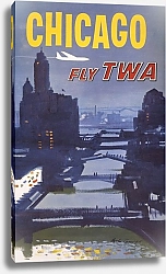 Постер Бриггс Остин Chicago – fly TWA