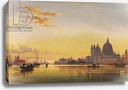 Постер Кук Эдвард Sunset on the Lagoon of Venice, Church of Isola di San Giorgio in Alga in the Distance,