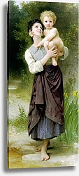 Постер Бугеро Вильям (Adolphe-William Bouguereau) Брат и сестра